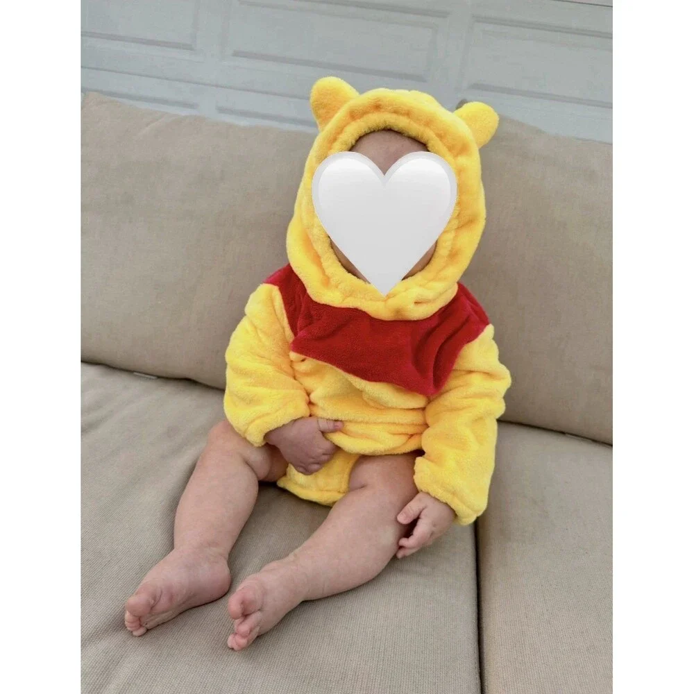 Disney Winnie The Pooh Baby Halloween Costume 9 Months 80 Bodysuit - Picture 4 of 5